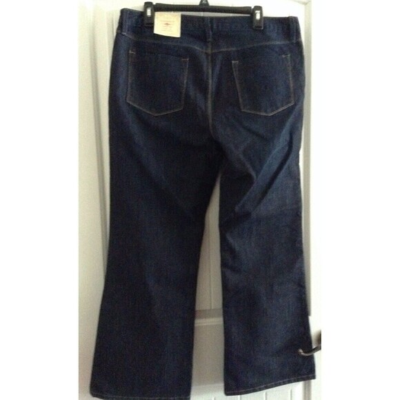 Cato Womens 'Blue Jeans 16 Contemporary Fit Low Rise Flare Dark Indigo NEW - Picture 4 of 4